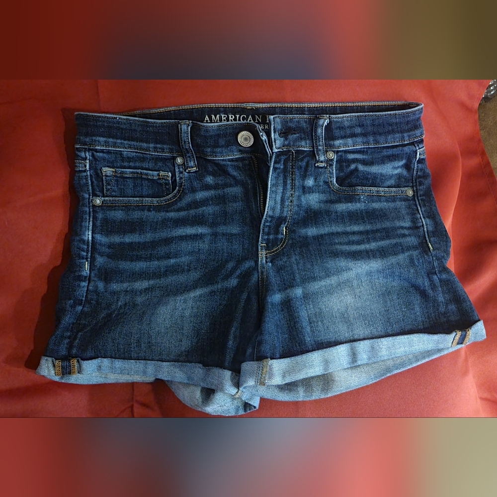 American Eagle Ne(x)t Level Stretch X Cuffed Midi Shorts